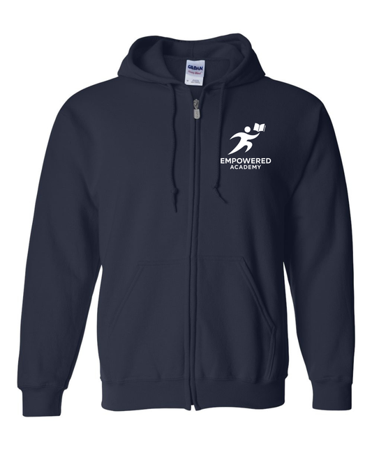 Empowered Academy Zip-Up Cotton Sweatshirt