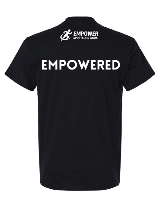 Empower Blue Drawing Cotton Blend Graphic T-Shirt